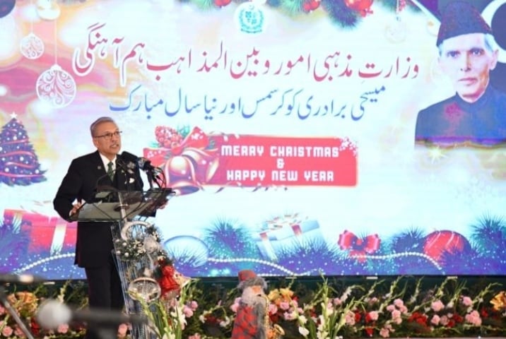President felicitates Christians on Christmas, asks world to spread message of peace espoused by Prophet Muhammad (PBUH), Jesus Christ